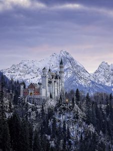 Превью обои замок нойшванштайн, бавария, германия