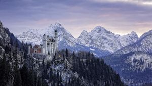 Превью обои замок нойшванштайн, бавария, германия