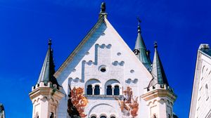 Превью обои замок нойшванштайн, бавария, германия, замок, крепость, архитектура, эстетика, фасад
