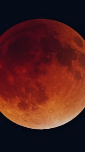 Превью обои затмение, солнечное затмение, луна, небо, темный фон