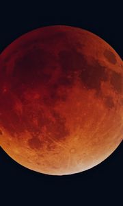 Превью обои затмение, солнечное затмение, луна, небо, темный фон