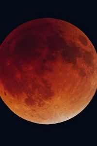 Превью обои затмение, солнечное затмение, луна, небо, темный фон