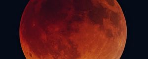 Превью обои затмение, солнечное затмение, луна, небо, темный фон