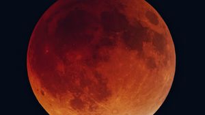 Превью обои затмение, солнечное затмение, луна, небо, темный фон