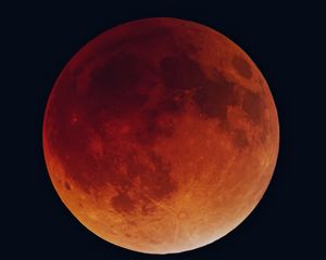 Превью обои затмение, солнечное затмение, луна, небо, темный фон