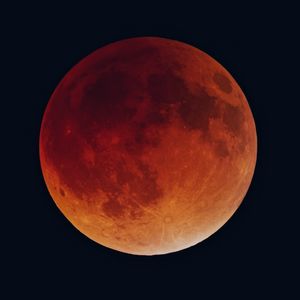 Превью обои затмение, солнечное затмение, луна, небо, темный фон