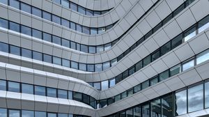 Превью обои здание, архитектура, искажение, фасад
