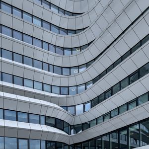 Превью обои здание, архитектура, искажение, фасад