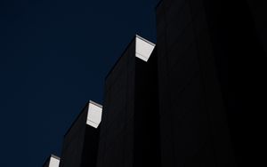 Превью обои здание, архитектура, вид снизу, темный