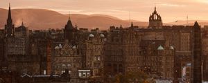 Превью обои здание, башня, колокольня, город, архитектура, эдинбург, шотландия