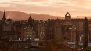 Превью обои здание, башня, колокольня, город, архитектура, эдинбург, шотландия