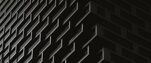 Превью обои здание, чб, дизайн, фасад