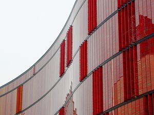 Превью обои здание, дизайн, архитектура, фасад, небо