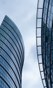 Превью обои здание, фасад, архитектура, отражение, современный, небо
