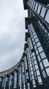 Превью обои здание, фасад, архитектура, отражение, колонны