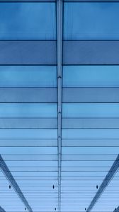 Превью обои здание, фасад, архитектура, стекло, поверхность, синий
