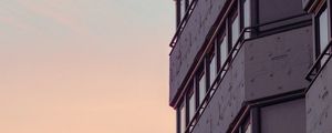Превью обои здание, фасад, архитектура, небо, минимализм