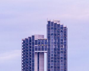 Превью обои здание, фасад, минимализм, архитектура, небо