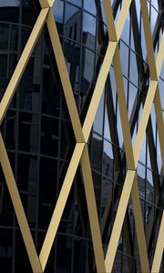 Превью обои здание, фасад, ромбы, архитектура