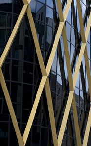 Превью обои здание, фасад, ромбы, архитектура