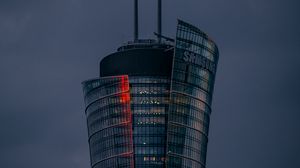 Превью обои здание, небоскреб, архитектура, облака