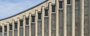 Превью обои здание, окна, изгиб, геометрия, архитектура