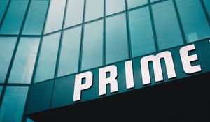 Превью обои здание, prime, фасад, надпись, минимализм