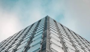 Превью обои здание, угол, архитектура, фасад, небоскреб