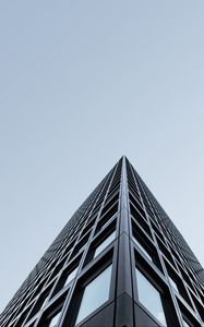 Превью обои здание, угол, вид снизу, небо