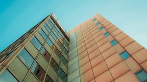 Превью обои здание, вид снизу, архитектура, фасад