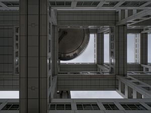 Превью обои здание, вид снизу, купол, архитектура
