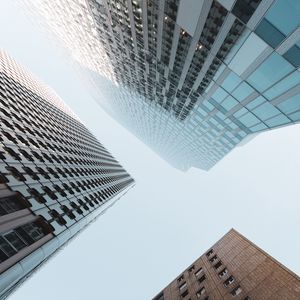 Превью обои здания, архитектура, небо, вид снизу