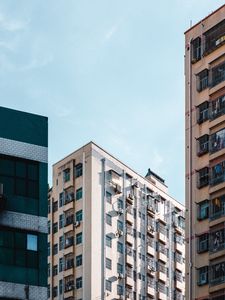 Превью обои здания, архитектура, небоскребы, небо