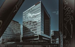 Превью обои здания, архитектура, стекло, небо