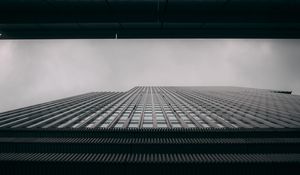Превью обои здания, архитектура, вид снизу, черно-белый