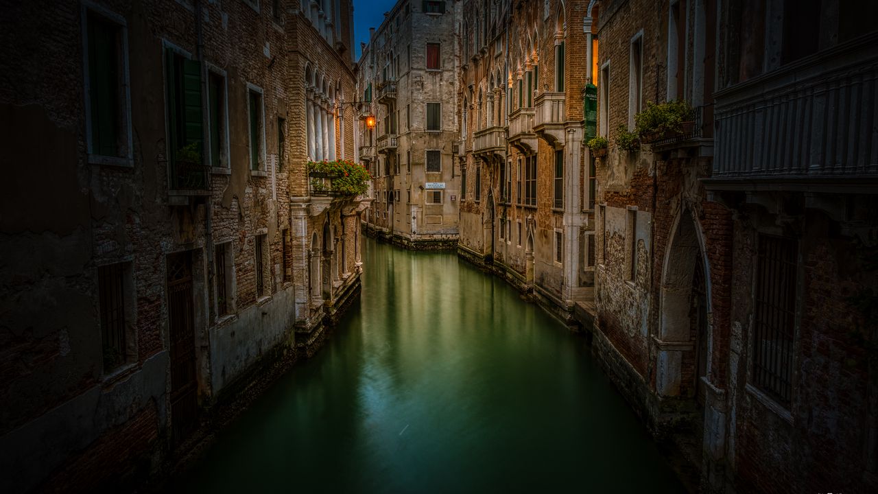 Обои здания, дома, вода, венеция