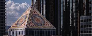 Превью обои здания, город, архитектура, вид сверху