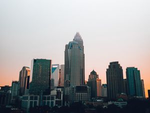 Превью обои здания, город, небо