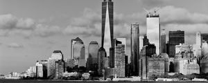 Превью обои здания, город, небоскребы, море, нью-йорк, сша