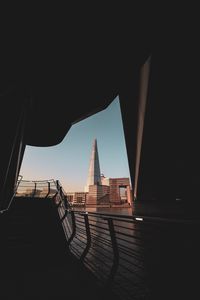 Превью обои здания, город, вид, темный