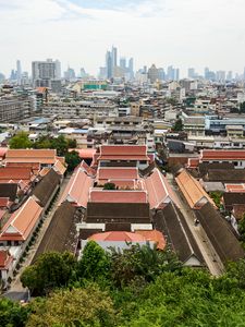 Превью обои здания, крыши, бангкок, город, таиланд, азия