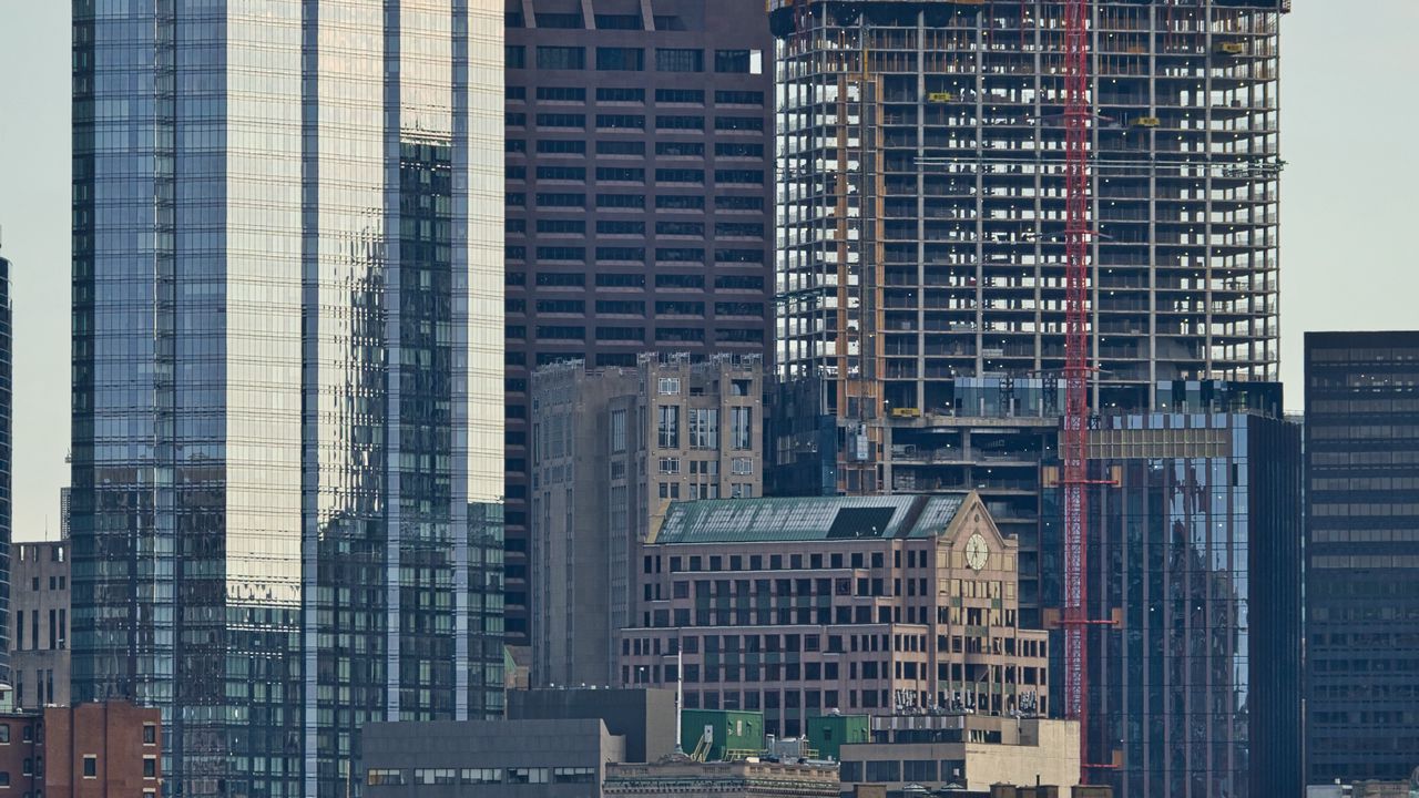 Обои здания, небоскребы, архитектура, construction, город