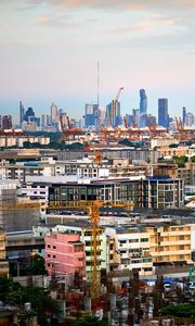 Превью обои здания, небоскребы, строительство, город