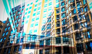 Превью обои здания, окна, архитектура, город, улица