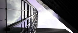 Превью обои здания, вид снизу, небо, фасады, архитектура