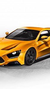 Превью обои zenvo, st1, 2015, желтый, вид сбоку