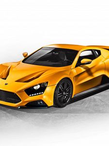 Превью обои zenvo, st1, 2015, желтый, вид сбоку