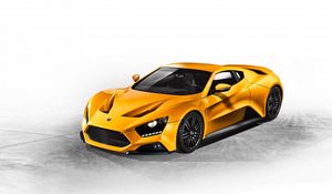 Превью обои zenvo, st1, 2015, желтый, вид сбоку