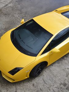 Превью обои желтый, ламборгини, lamborghini