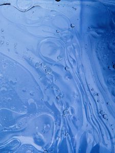 Превью обои жидкость, пузыри, абстракция, синий
